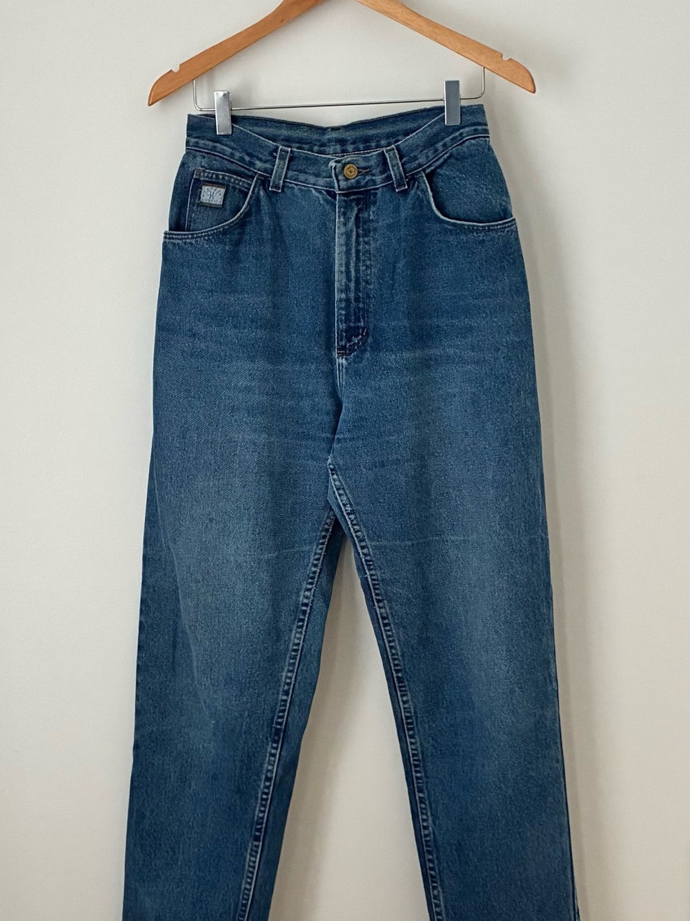 Vintage Wrangler High Waist Mom Jean Made in USA Medium Wash Size 10